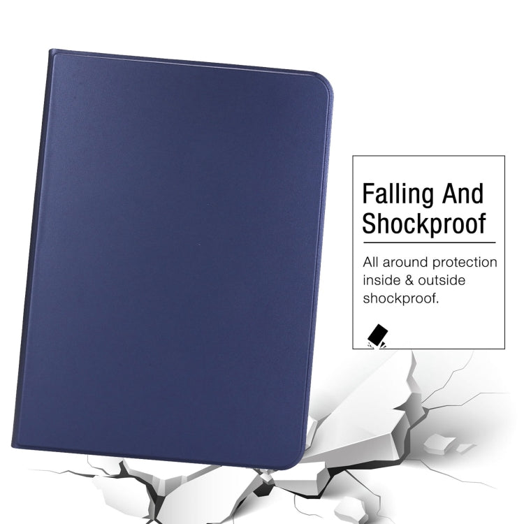 For iPad Air 11 2024 Stretch Voltage Plain Leather Smart Tablet Case(Dark Blue) - iPad Air 11 2024 Cases by PMC TechLife | Online Shopping South Africa | PMC TechLife | Buy Now Pay Later Mobicred