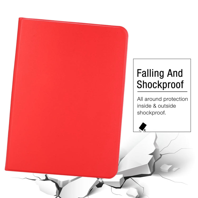 For iPad Pro 11 2024 Stretch Voltage Plain Leather Smart Tablet Case(Red)