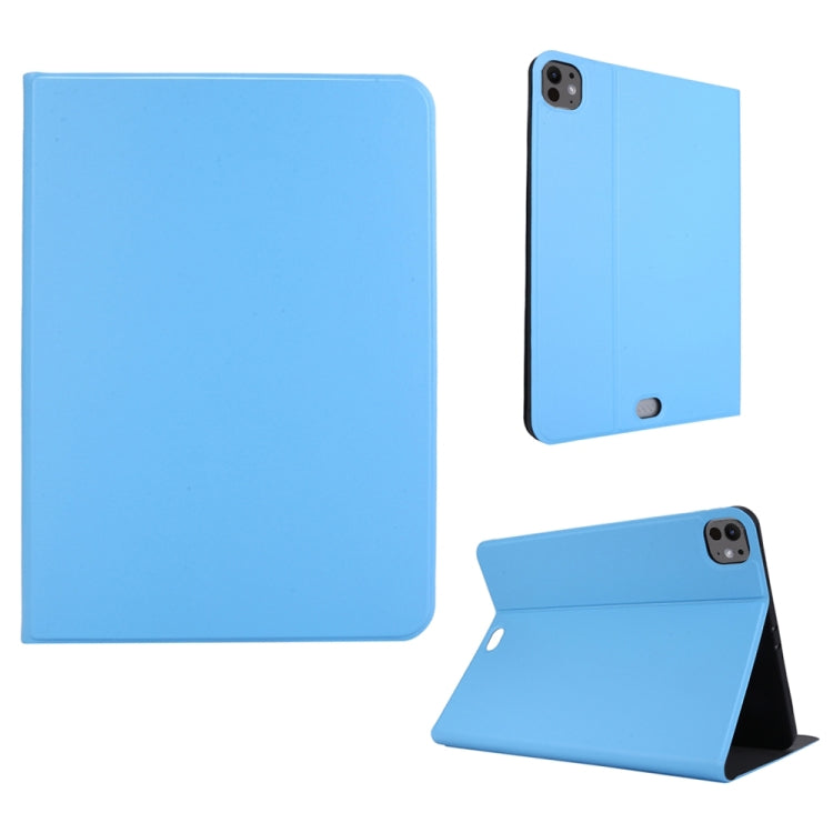 For iPad Pro 11 2024 Stretch Voltage Plain Leather Smart Tablet Case(Light Blue) - iPad Pro 11 2024 Cases by PMC TechLife | Online Shopping South Africa | PMC TechLife | Buy Now Pay Later Mobicred
