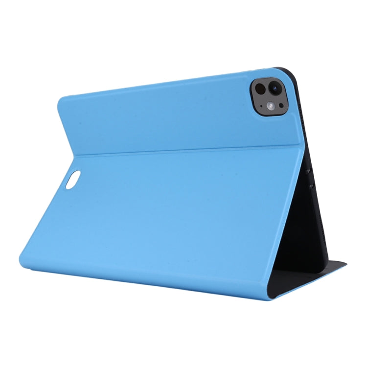 For iPad Pro 11 2024 Stretch Voltage Plain Leather Smart Tablet Case(Light Blue) - iPad Pro 11 2024 Cases by PMC TechLife | Online Shopping South Africa | PMC TechLife | Buy Now Pay Later Mobicred
