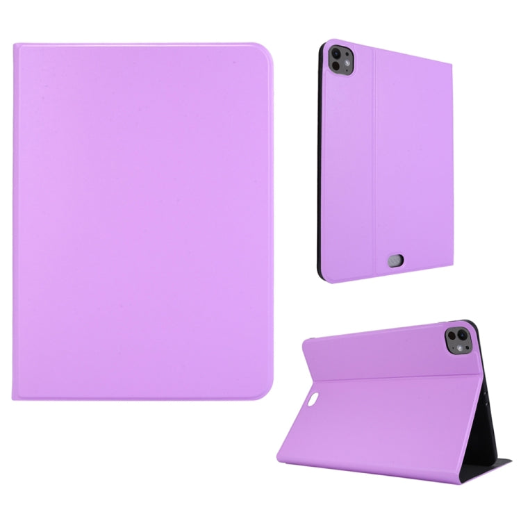 For iPad Pro 11 2024 Stretch Voltage Plain Leather Smart Tablet Case(Purple) - iPad Pro 11 2024 Cases by PMC TechLife | Online Shopping South Africa | PMC TechLife | Buy Now Pay Later Mobicred