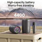 Zealot S61M RGB Rhythmic Light Karaoke Wireless Speaker, Style:Single Mic(Black)