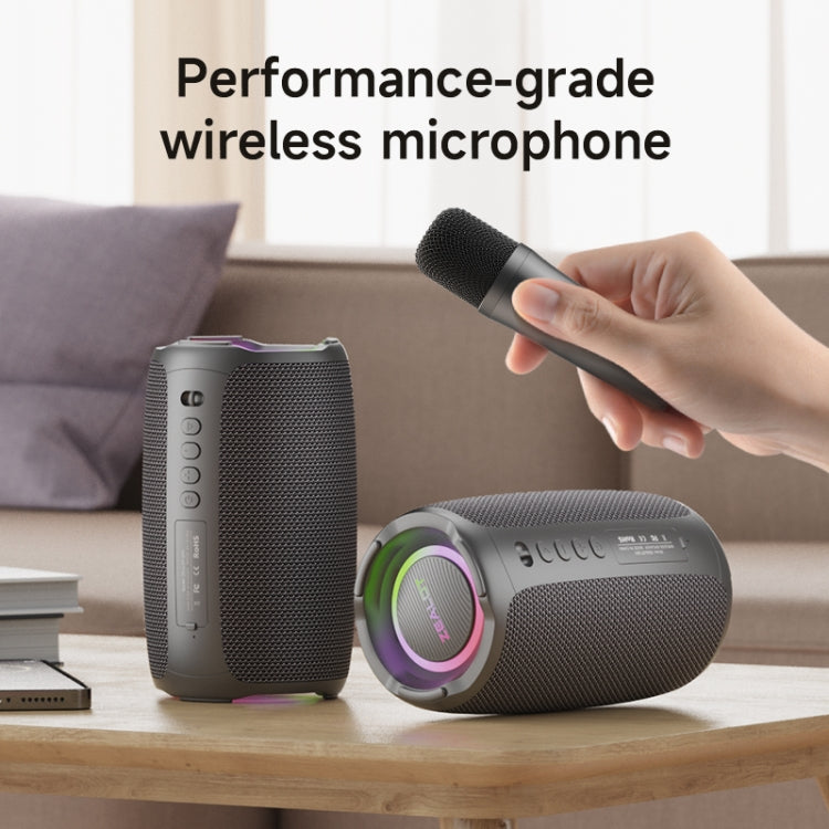 Zealot S61M RGB Rhythmic Light Karaoke Wireless Speaker, Style:Dual Mic(Black) - free shipping - PMC Jewellery - Order now!