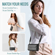 For iPhone 15 CaseMe C36 Card Slots Zipper Wallet RFID Anti-theft Leather Phone Case(Black)