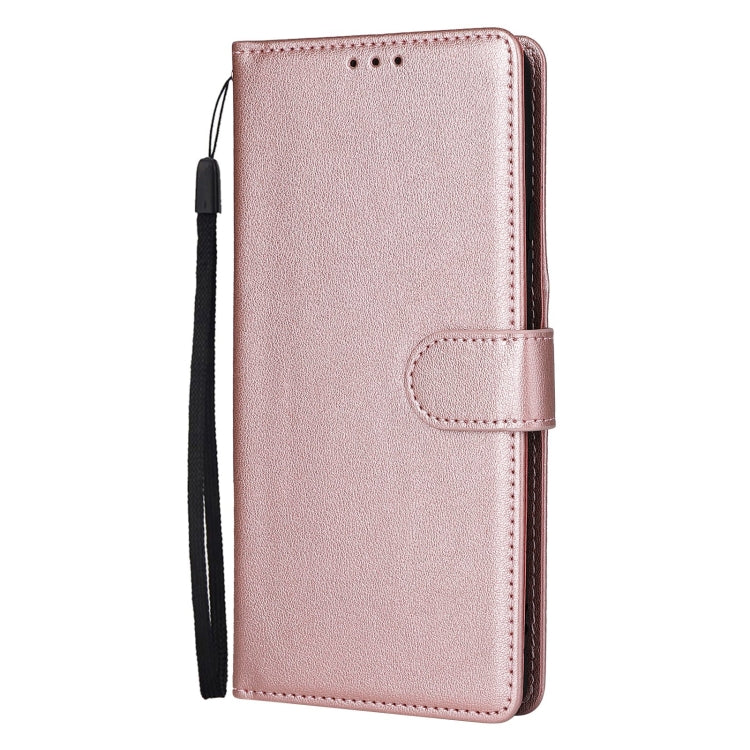 For OPPO Reno11 Pro 5G Global Multifunctional Horizontal Flip Leather Phone Case with Three Card Slot(Rose Gold) - Reno11 Pro Cases by PMC TechLife | Online Shopping South Africa | PMC TechLife | Buy Now Pay Later Mobicred