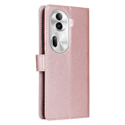 For OPPO Reno11 Pro 5G Global Multifunctional Horizontal Flip Leather Phone Case with Three Card Slot(Rose Gold)