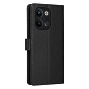 For OPPO Reno9 /9 Pro 5G Multifunctional Horizontal Flip Leather Phone Case with Three Card Slot(Black)