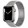 For Apple Watch Series 9 45mm PG65 Single Bead Bamboo Joint Spring Bars Titanium Metal Watch Band(Silver) - free shipping - PMc TechLife - Order now!