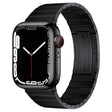 For Apple Watch Series 5 44mm PG65 Single Bead Bamboo Joint Spring Bars Titanium Metal Watch Band(Black) - free shipping - PMc TechLife - Order now!