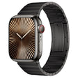For Apple Watch Series 10 46mm PG65 Single Bead Bamboo Joint Spring Bars Titanium Metal Watch Band(Graphite Black) - free shipping - PMc TechLife - Order now!