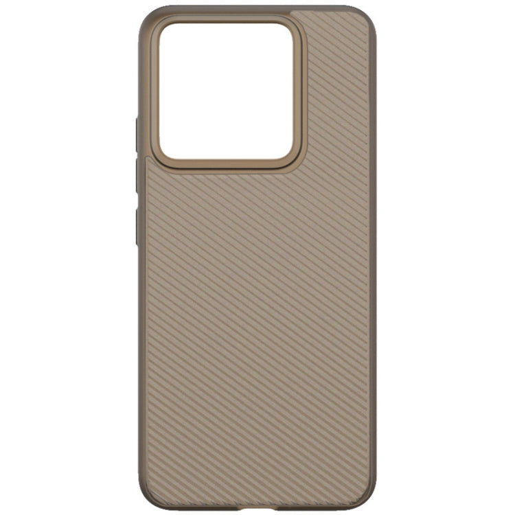 For Xiaomi 14 5G imak 0.7mm Ultra Thin Ripple Texture Phone Case(Transparent Black)