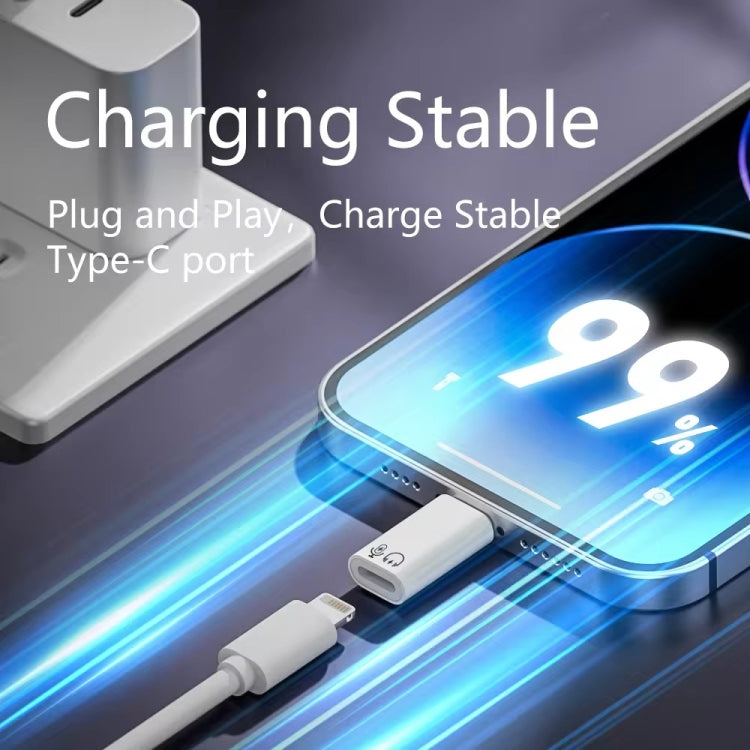 8 Pin Female to Type-C Male Adapter Audio Sound Card Connector No Hanging Ear - Converter & Adapter by PMC Jewellery | Online Shopping South Africa | PMC Jewellery | Buy Now Pay Later Mobicred