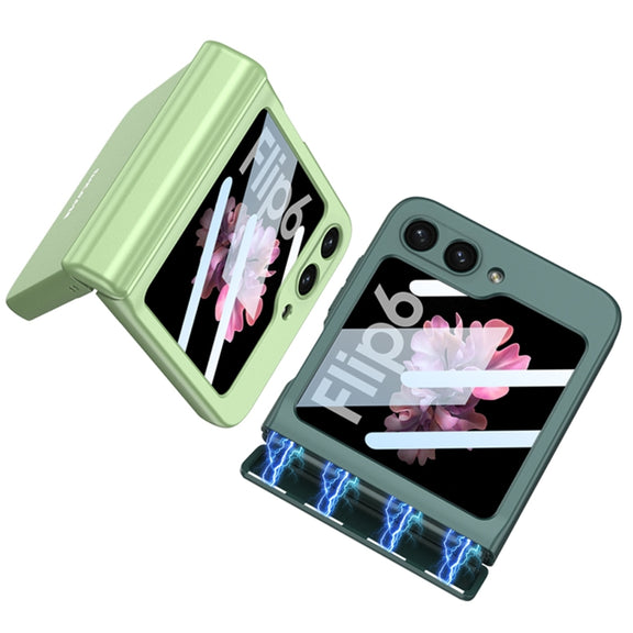 For Samsung Galaxy Z Flip6 / Flip7 FE GKK Integrated Magnetic Full Coverage Folding Phone Case(Green)