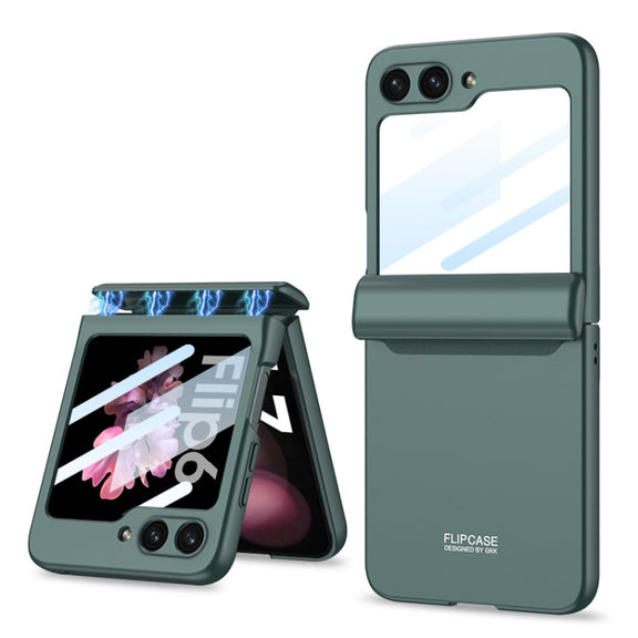 For Samsung Galaxy Z Flip6 / Flip7 FE GKK Integrated Magnetic Full Coverage Folding Phone Case(Green)