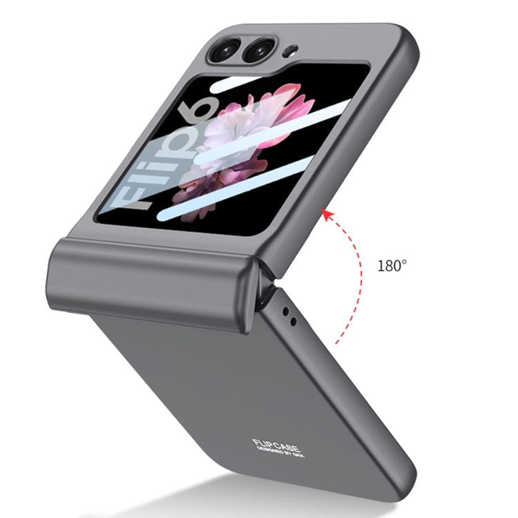 For Samsung Galaxy Z Flip6 GKK Integrated Magnetic Full Coverage Folding Phone Case(Gray)