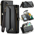 For Samsung Galaxy A13 5G / 4G CaseMe C36 Card Slots Zipper Wallet RFID Anti-theft Leather Phone Case(Black) - free shipping - PMC Jewellery - Order now!
