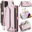 For Samsung Galaxy A52 / A52s 5G CaseMe C36 Card Slots Zipper Wallet RFID Anti-theft Leather Phone Case(Pink) - free shipping - PMC Jewellery - Order now!