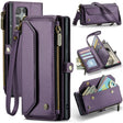 For Samsung Galaxy S24 Ultra 5G CaseMe C36 Card Slots Zipper Wallet RFID Anti-theft Leather Phone Case(Purple) - Galaxy S24 Ultra 5G Cases by CaseMe | Online Shopping South Africa | PMC Jewellery | Buy Now Pay Later Mobicred