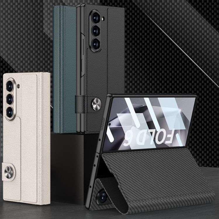 For Samsung Galaxy Z Fold6 GKK Integrated Flip Leather Phone Case(Grey) - free shipping - PMC Jewellery - Order now!
