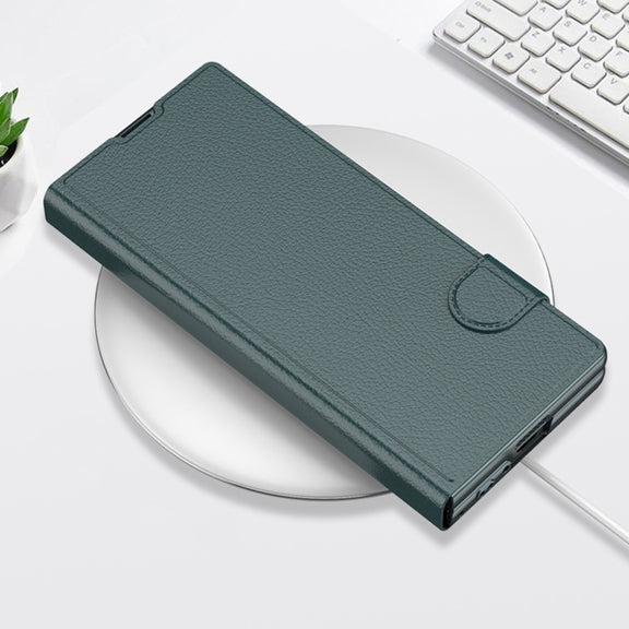 For Samsung Galaxy Z Fold6 GKK Integrated Flip Leather Phone Case(Grey)