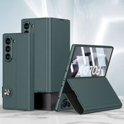 For Samsung Galaxy Z Fold6 GKK Integrated Flip Leather Phone Case(Green)