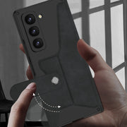 For Samsung Galaxy Z Fold6 GKK Integrated Armor Flip Leather Case with Pen Slot, Stylus Not Included(Litchi Texture)