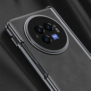 For vivo X Fold3 Pro GKK Integrated Magnetic Fold Hinge Leather Shockproof Phone Case(Matte Black)