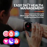 Zeblaze Btalk 3 Plus 1.39 inch Screen Fitness & Wellness Smart Watch Supports Voice Calling(Purple)