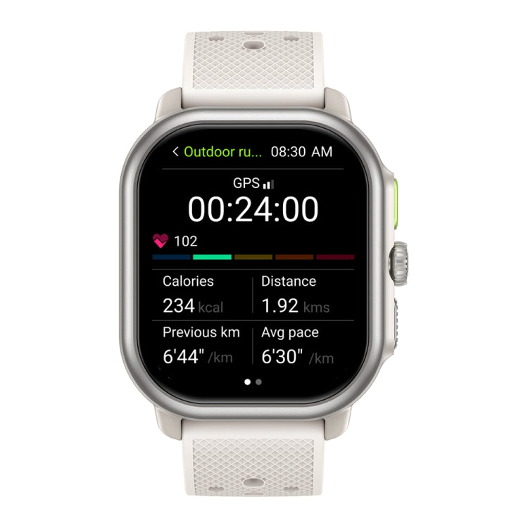 Zeblaze Beyond 3 Pro 2.15 inch Screen Stylish GPS Smartwatch Supports Bluetooth Calling(White) - free shipping - PMC Jewellery - Order now!