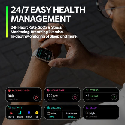 Zeblaze Beyond 3 Pro 2.15 inch Screen Stylish GPS Smartwatch Supports Bluetooth Calling(White) - free shipping - PMC Jewellery - Order now!