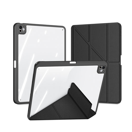 For iPad Pro 13 2024 DUX DUCIS Magi Series Smart Leather Tablet Case(Black) - free shipping - PMC Jewellery - Order now!