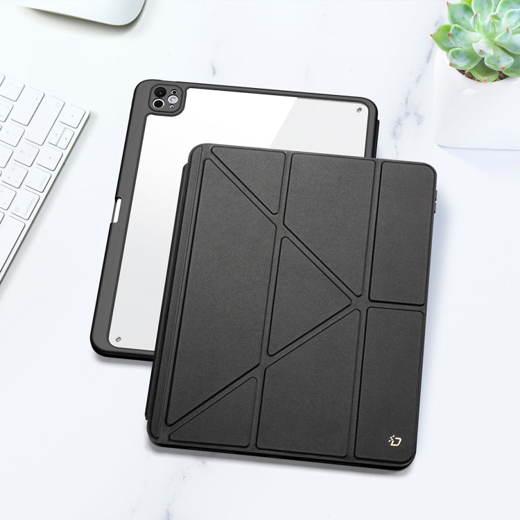 For iPad Pro 13 2024 DUX DUCIS Magi Series Smart Leather Tablet Case(Black) - free shipping - PMC Jewellery - Order now!
