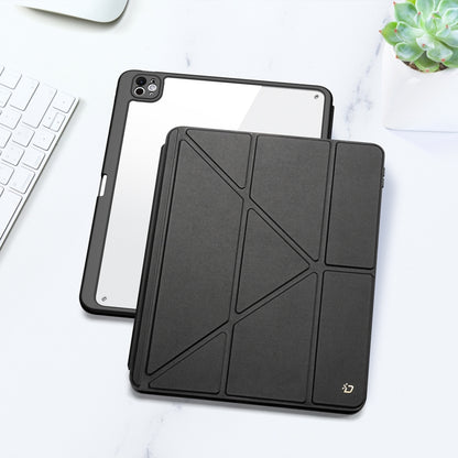 For iPad Pro 13 2024 DUX DUCIS Magi Series Smart Leather Tablet Case(Black) - free shipping - PMC Jewellery - Order now!