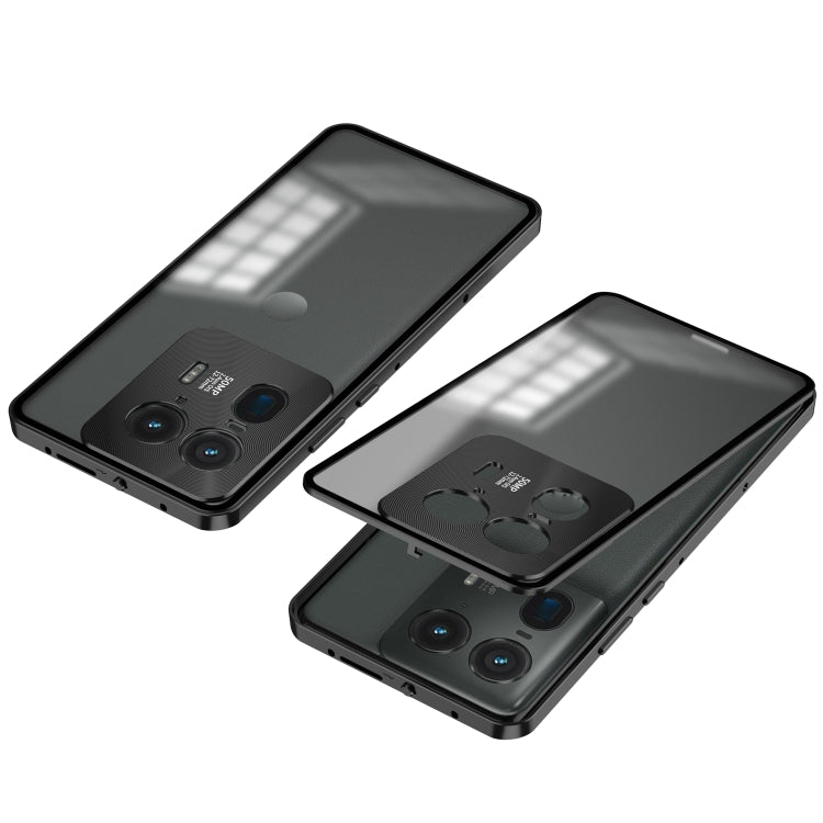 For Motorola Moto X50 Ultra Snap Buckle Metal Frame Frosted Phone Case(Black) - Motorola Cases by PMC TechLife | Online Shopping South Africa | PMC TechLife | Buy Now Pay Later Mobicred