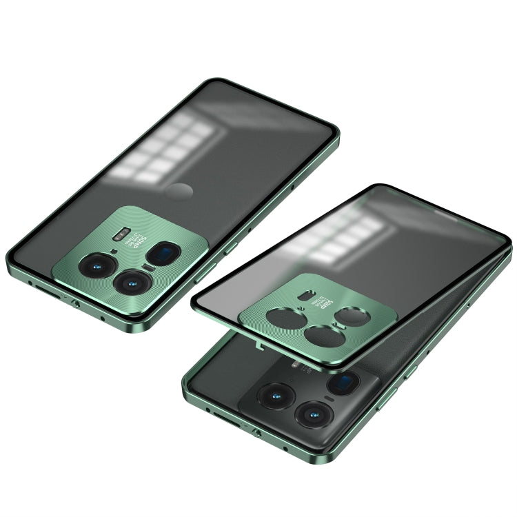 For Motorola Moto X50 Ultra Snap Buckle Metal Frame Frosted Phone Case(Green) - Motorola Cases by PMC TechLife | Online Shopping South Africa | PMC TechLife | Buy Now Pay Later Mobicred