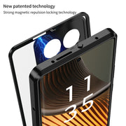 For Motorola Moto X50 Ultra Snap Buckle Metal Frame Frosted Phone Case(Green)