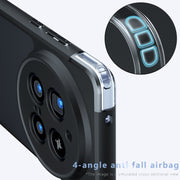 For vivo X200 Pro Armor Precise Hole PC Hybrid TPU Phone Case(Frosted Black)