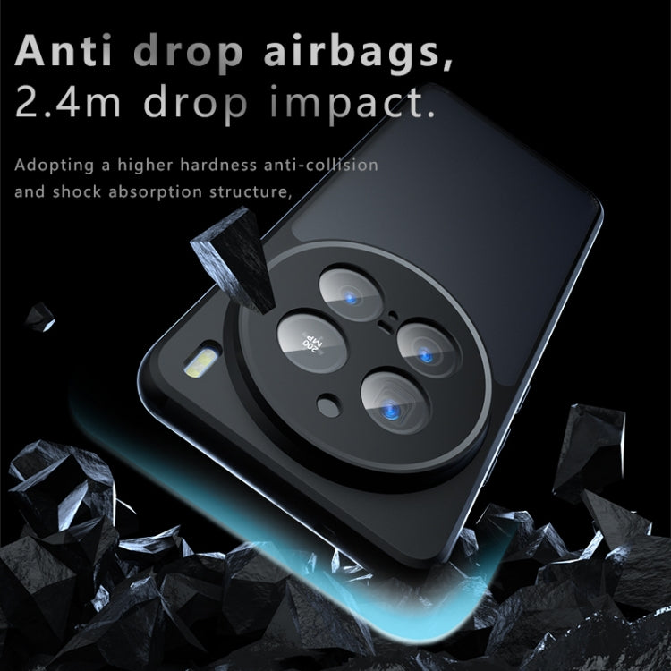 For vivo X200 Pro Armor Precise Hole PC Hybrid TPU Phone Case(Transparent)