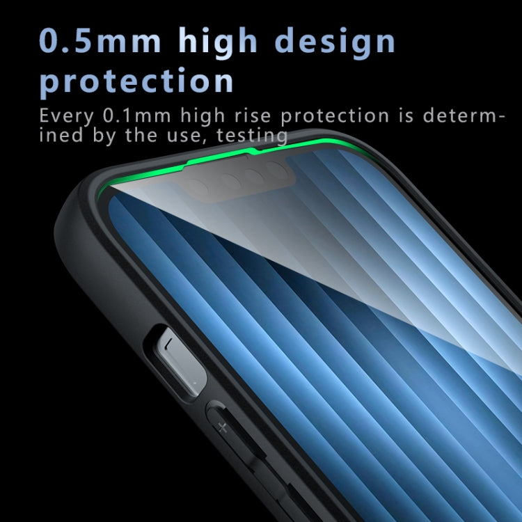 For iPhone 16e Armor Precise Hole PC Hybrid TPU Phone Case(Frosted Black) - iPhone 16e Cases by PMC Jewellery | Online Shopping South Africa | PMC Jewellery | Buy Now Pay Later Mobicred
