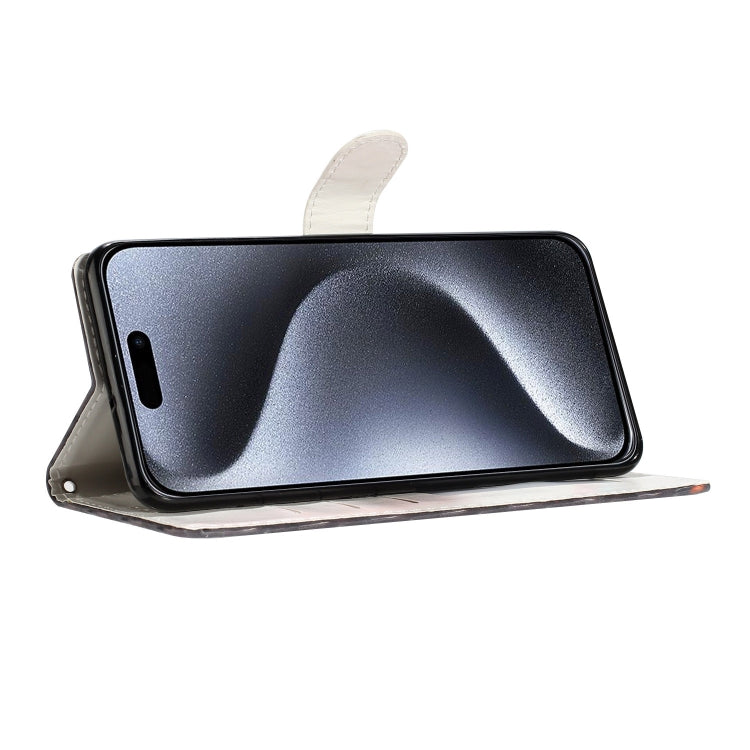 For iPhone 16 Pro Max 3D Pattern Leather Phone Case(3D Pink Blue Marble) - iPhone 16 Pro Max Cases by PMC TechLife | Online Shopping South Africa | PMC TechLife | Buy Now Pay Later Mobicred