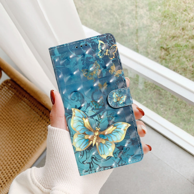 For Motorola Moto G Play 2024 3D Pattern Leather Phone Case(3D Butterfly)