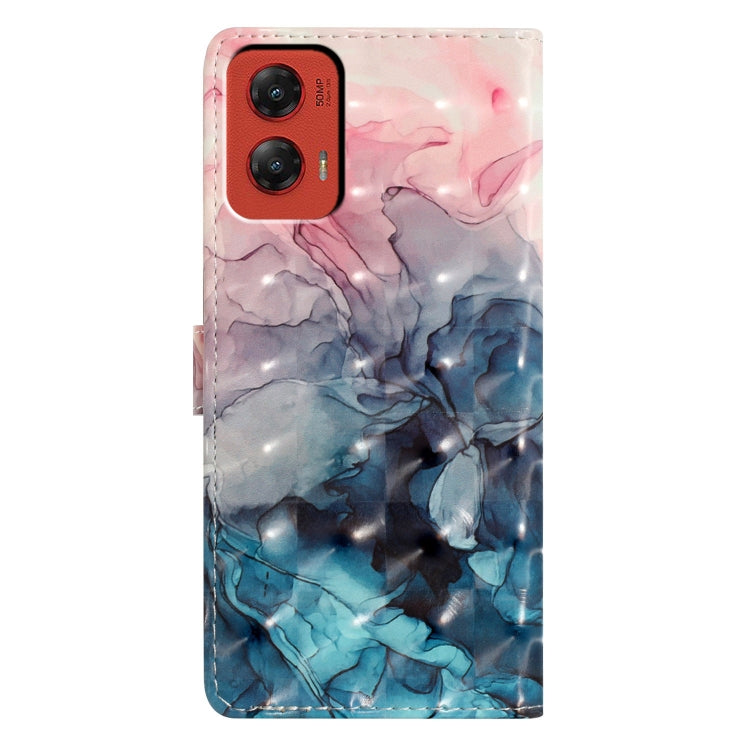 For Motorola Moto G Stylus 5G 2024 3D Pattern Leather Phone Case(3D Pink Blue Marble) - free shipping - PMC Jewellery - Order now!