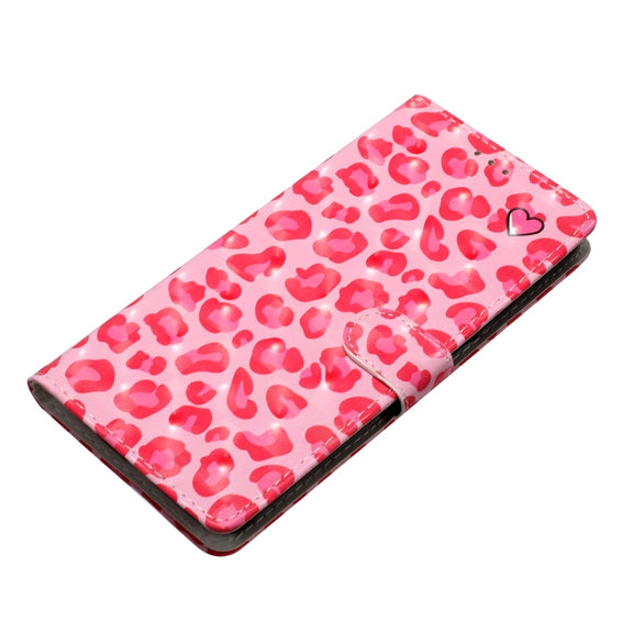 For Motorola Moto G Stylus 5G 2024 3D Pattern Leather Phone Case(Pink Leopard Print)