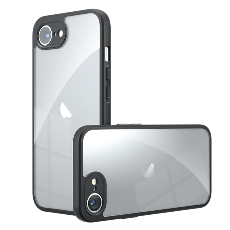 For iPhone 16e Armor Precise Hole PC Hybrid TPU Phone Case(Transparent) - iPhone 16e Cases by PMC TechLife | Online Shopping South Africa | PMC TechLife | Buy Now Pay Later Mobicred