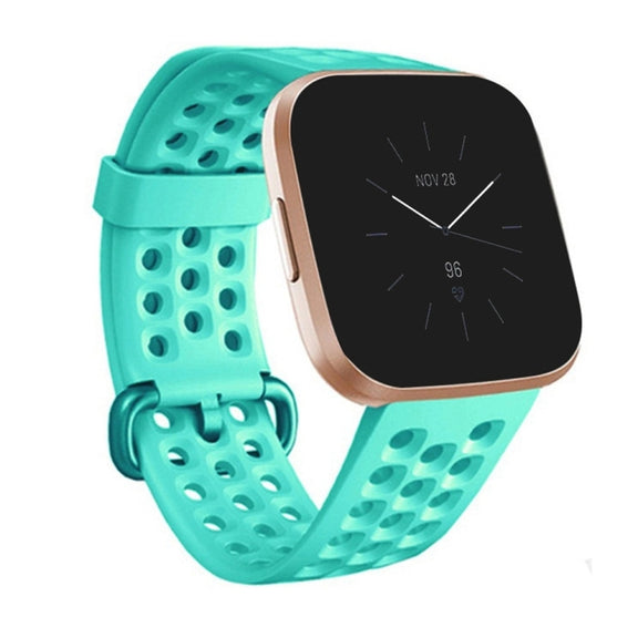 For Fitbit Versa 2 Breathable Silicone Watch Band, Size: Small(Duck)