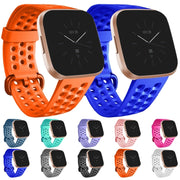 For Fitbit Versa 2 Breathable Silicone Watch Band, Size: Small(Duck)