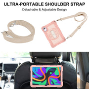 For Lenovo Tab M11 / Xiaoxin Pad 11 2024 360 Degree Rotation PC Contrast Silicone Tablet Case(Rose Gold)