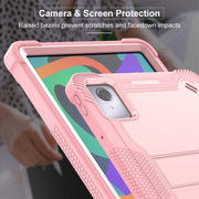 For Lenovo Tab M11 / Xiaoxin Pad 11 2024 Shockproof Silicone Hybrid PC Tablet Case with Holder(Rose Gold)