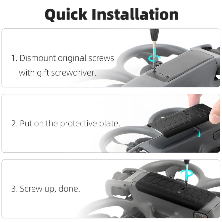 For DJI Avata 2 Sunnylife Drone Anti-Collision Protective Cover Back Plate(Black) - Other by Sunnylife | Online Shopping South Africa | PMC TechLife | Buy Now Pay Later Mobicred