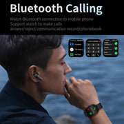 CY900 2.1 inch HD Square Screen Smart Watch, Supports Bluetooth Call / Wellness Tracking(Black)